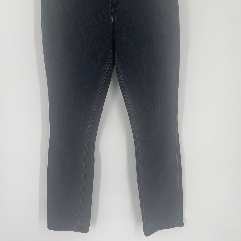 Abercrombie & Fitch Curve 90s Slim Straight High Rise Assymeticrical Jeans sz 27 - Picture 3 of 11